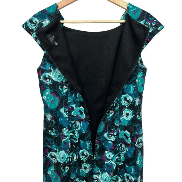 Saks Fifth Avenue Black Label Floral Multicolor Dress Women's Size 4 - Picture 5 of 9